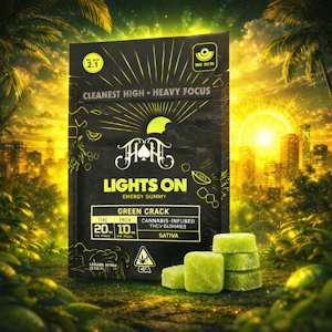 HEAVY HITTERS - Heavy Hitters Gummies - Lights On Energy - Green Crack 2:1 THC/THCV