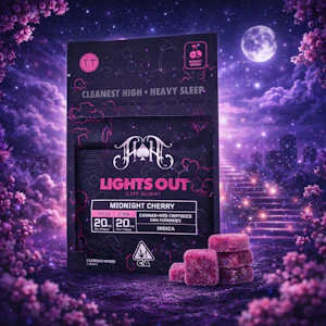 HEAVY HITTERS - Heavy Hitters Gummies - Lights Out Sleep - Indica Cherry 1:1