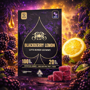 HEAVY HITTERS - Heavy Hitters Live Rosin Gummies - Blackberry Lemon 100mg