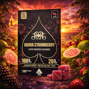 Heavy Hitters Live Rosin Gummies - Guava Strawberry 100mg