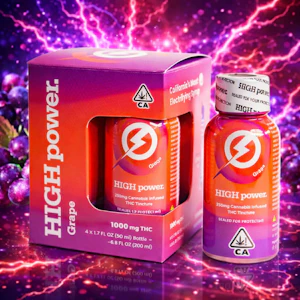 HIGH POWER - HIGH Power Syrup 4pk - Grape 1000mg THC