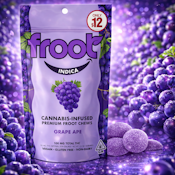 100mg Froot Gummies - Grape Ape 10x10mg VEGAN 🍃