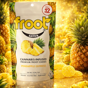 100mg Froot Gummies - Pineapple Express 10x10mg VEGAN 🍃