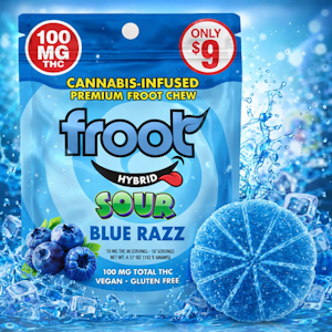 FROOT - Froot Gummy Singles - Sour Blue Razz 100mg