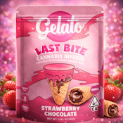 Gelato Brand - Last Bites - Strawberry Chocolate Mini Cones 100mg