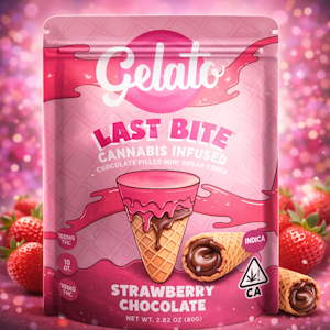 GELATO - Gelato Brand - Last Bites - Strawberry Chocolate Mini Cones 100mg