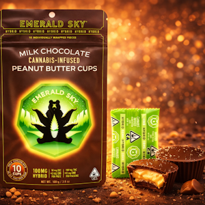 Emerald Sky - Emerald Sky - Milk Chocolate Peanut Butter Cups - Hybrid (10pk) - 100mg