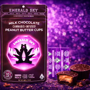 Emerald Sky - Emerald Sky - Milk Chocolate Peanut Butter Cups - Indica (10pk) - 100mg