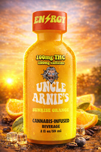 UNCLE ARNIE'S - 100mg Uncle Arnie's With Caffeine - Sunrise Orange 2oz