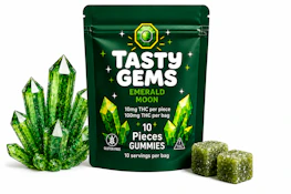 Tasty Gems Gummies- Emerald Melon - 100mg THC