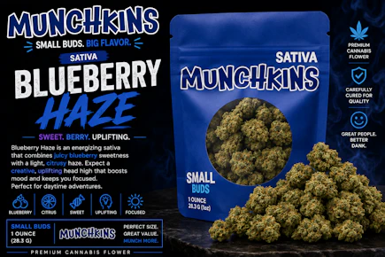 Munchkins - Flower - Packaged - 28g - Sativa - Blueberry Haze