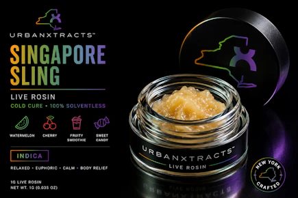 UrbanXtract | 1g Live Rosin Jar | SIngapore Sling |