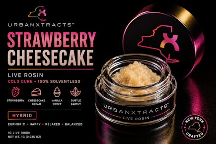 UrbanXtract | 1g Live Rosin Jar | Strawberry Cheesecake |