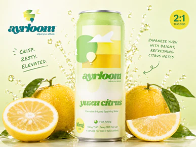 Ayrloom | 12oz can 10mg | Yuzu Citrus | 2:1 | Beverage