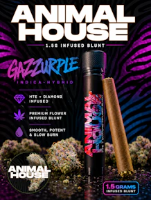 Animal House | 1.5g Infused Blunt | Gazzurple | Indica-Hybrid