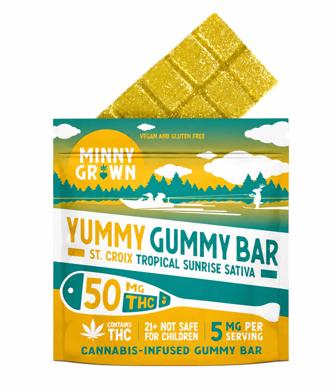 Minny Grown - St. Croix Tropical Sunrise Sativa Gummy Bar Main Image
