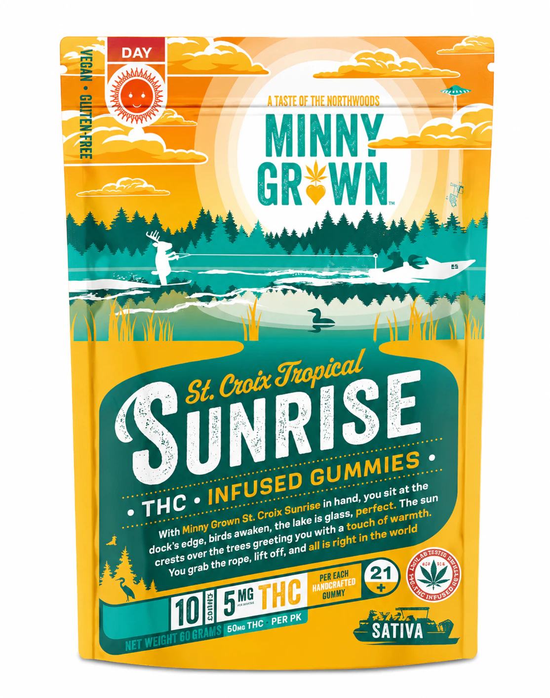 MINNY GROWN - MINNY GROWN- St. Croix Tropical Sunrise- 'Sativa' (50mg) Main Image
