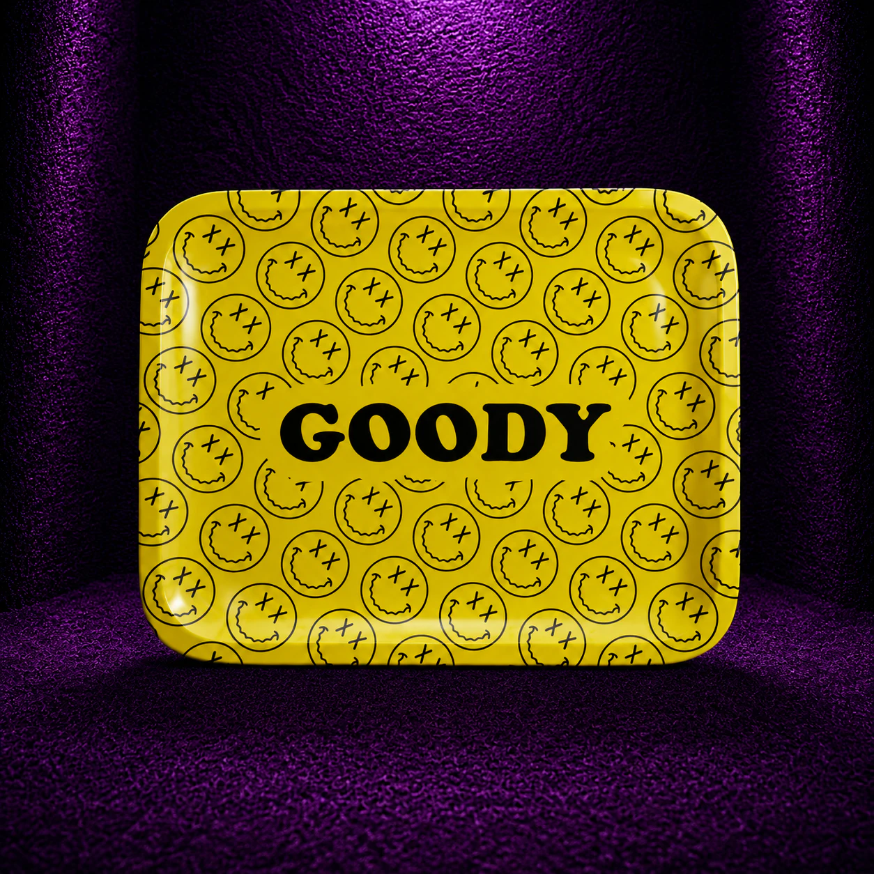 HEMPER - Goody Yellow Pattern Face Rolling Tray Main Image