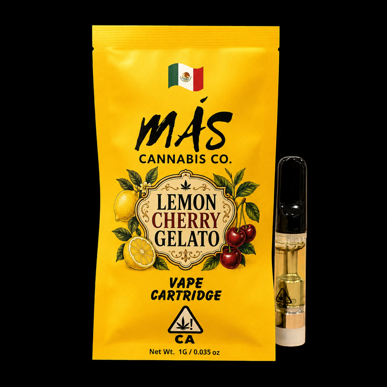 Mas - 1g MAS Vape Cartridge - Lemon Cherry Gelato 90% Main Image