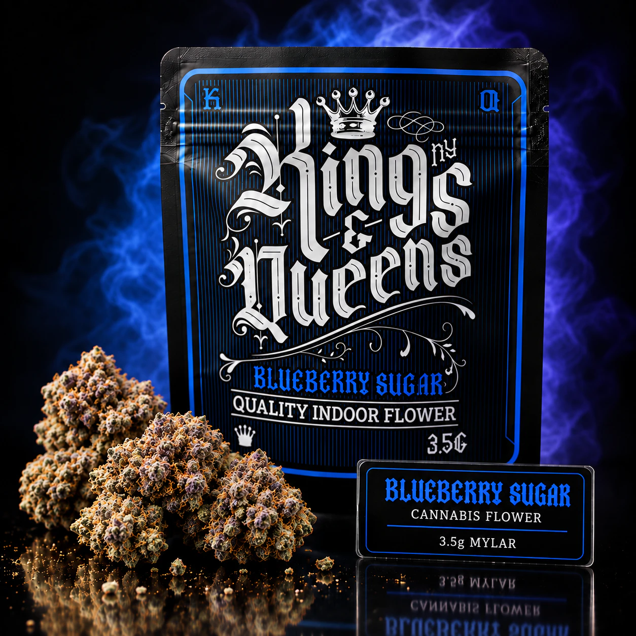 Kings & Queens - Kings & Queens | 3.5g Mylar | Blueberry Sugar Main Image