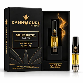 Canna Cure | 1g Vape Cartridge | Sour Diesel | | Sativa