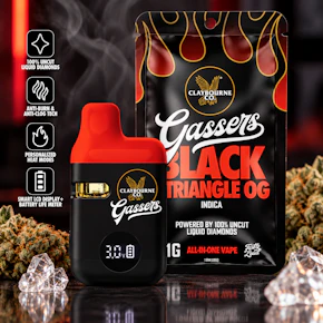Claybourne Co Gassers | 1g AIO | Black Triangle OG 