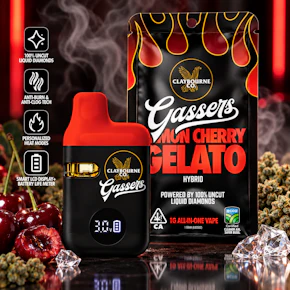 Claybourne Co Gassers | 1g AIO | Lemon Cherry Gelato 