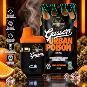 Claybourne Co | Gassers | 1g AIO | Durban Poison