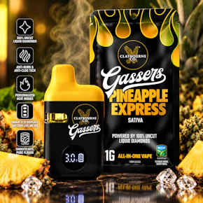 Claybourne Co | Gassers | 1g AIO | Pineapple Express