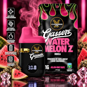 Claybourne Co | Gassers | 1g AIO | Watermelon Z