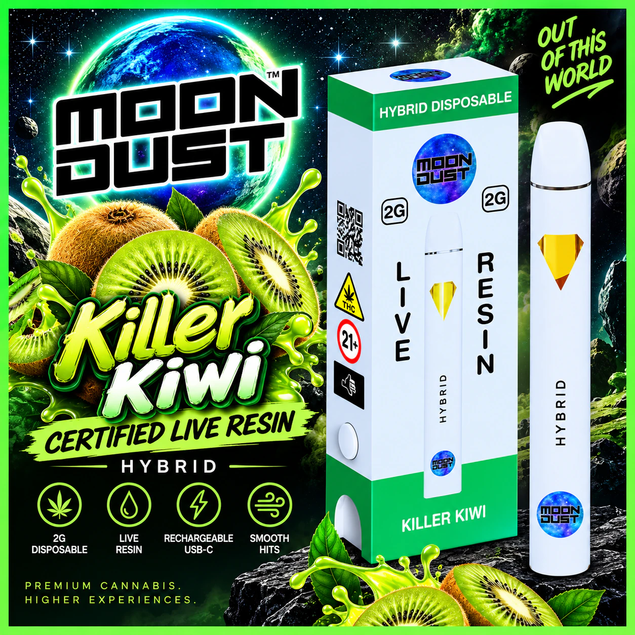 MOON DUST - Moondust | 2g AIO | Killer Kiwi Main Image
