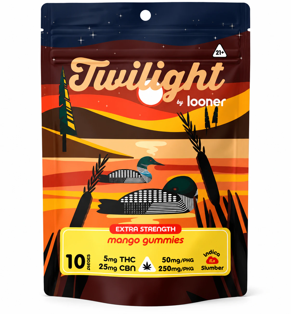 Looner - Looner Twilight Mango Gummies 5mg THC 25MG CBN Main Image