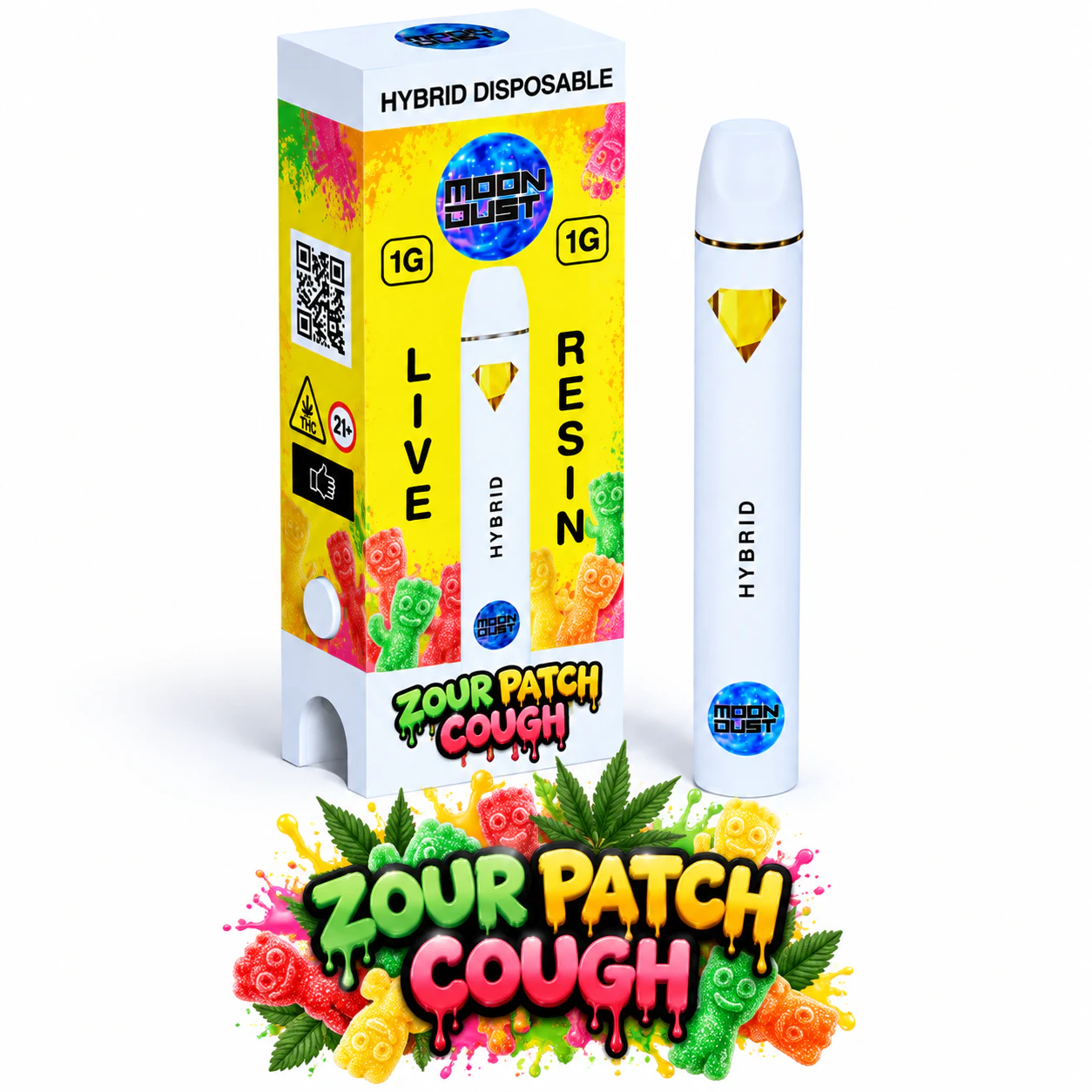 MOON DUST - Moondust | 1g AIO | Zour Patch Cough Main Image