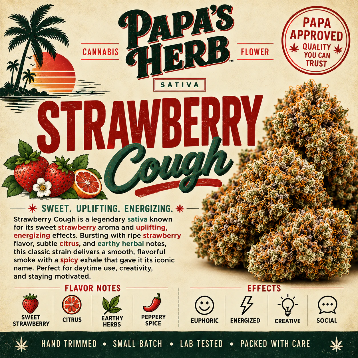 Papa's Herb - Papa's Herb | 3.5g Mylar | Strawberry Cough Main Image