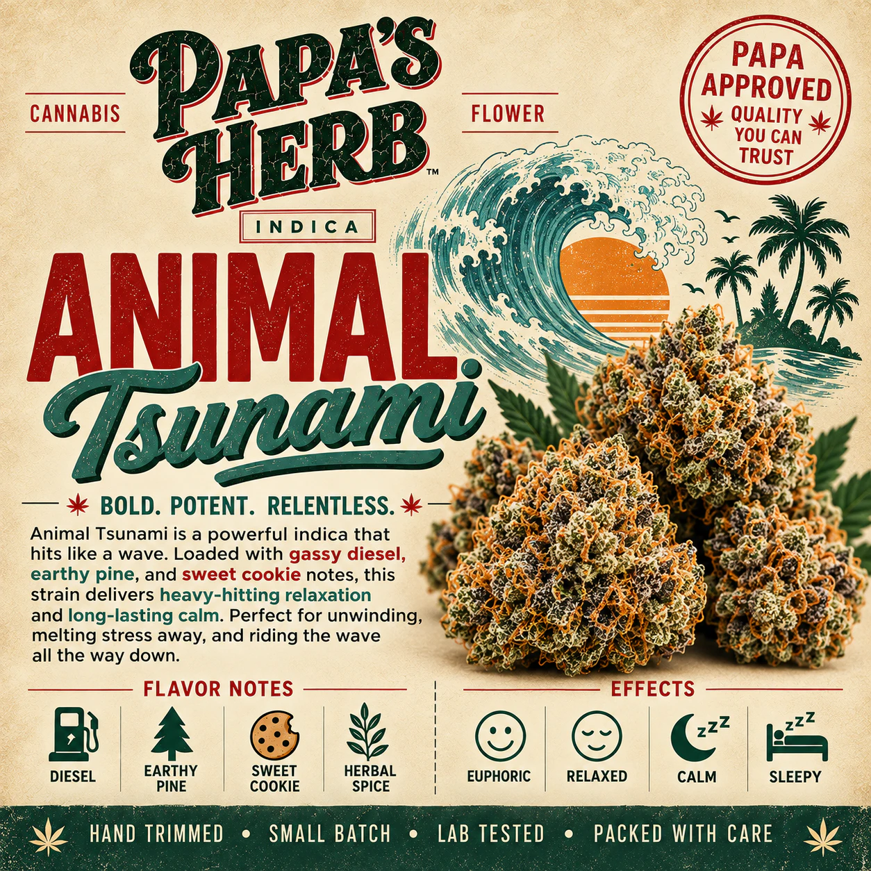 Papa's Herb - Papa's Herb | 28g Mylar | Animal Tsunami Main Image