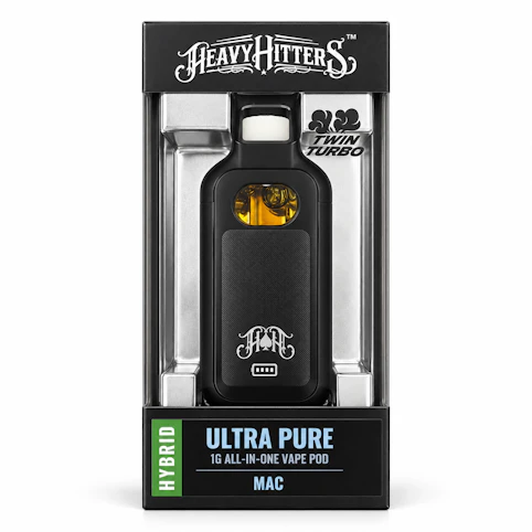 Heavy Hitters - MAC – Hybrid – 90.3% THC | 1g Ultra Pure All-in-One Vape Pod | Heavy Hitters -uuu2 back