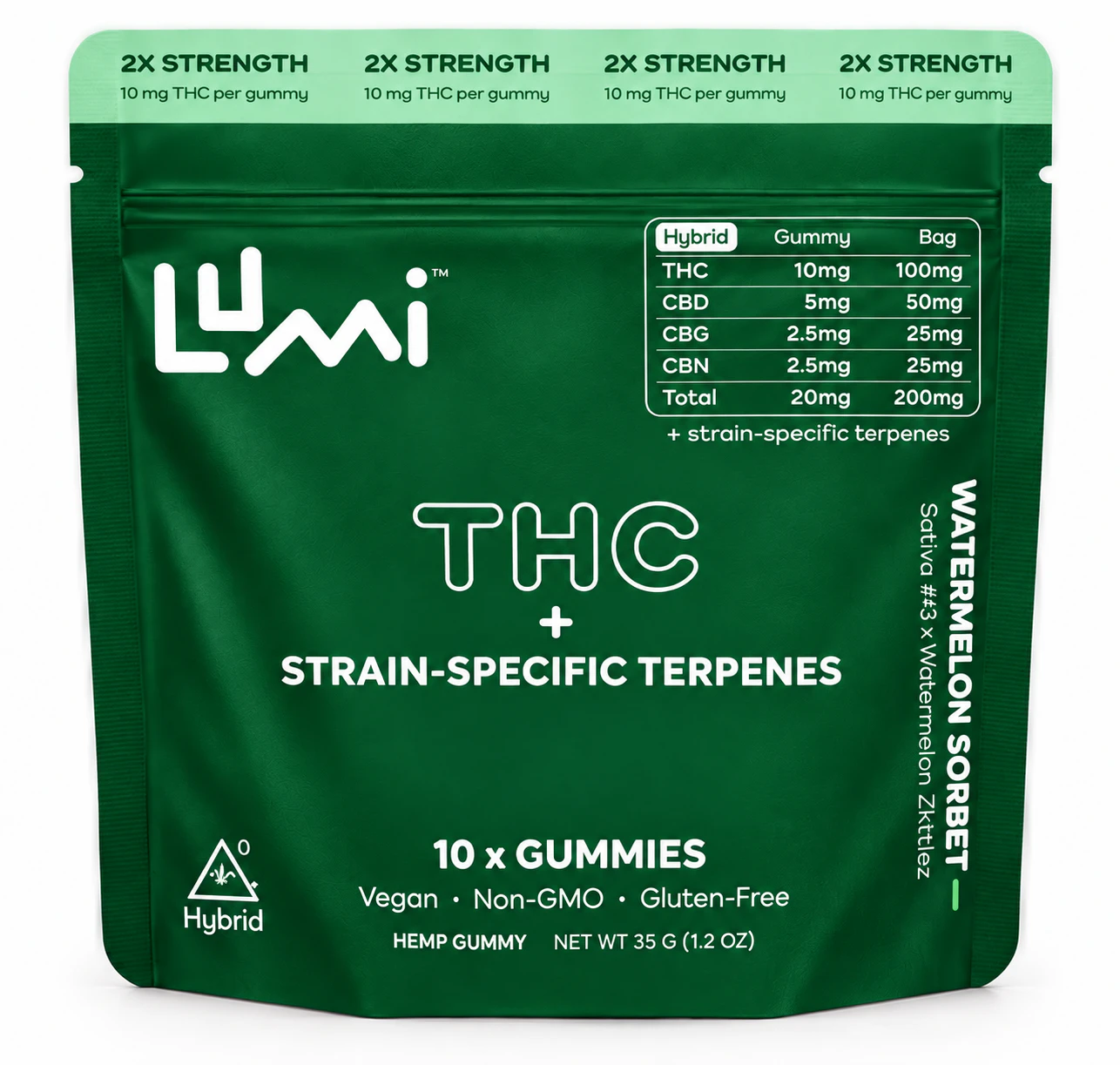 Lumi - Lumi Gummies 10mg x 10pck Watermelon Sorbet Main Image