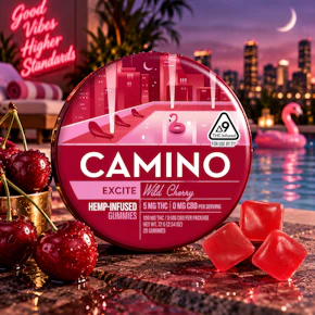Camino | 20pk Gummies | Wild Cherry "Excite" | 100mg