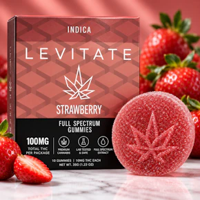 Levitate | 100mg Live Resin Gummy | Strawberry