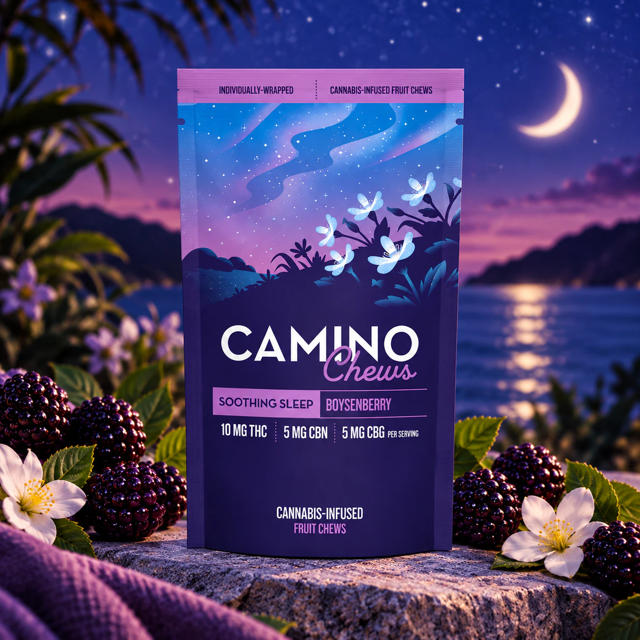 Camino - Camino | 10pk Chews | Boysenberry 'Sleep' | 100mg Main Image