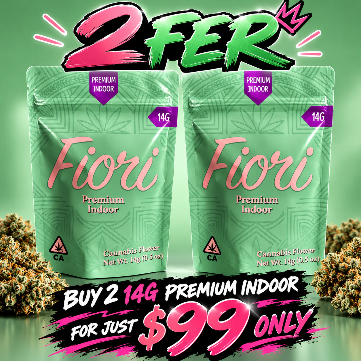 Fiori - FIORI 2FER — 28G PREMIUM INDOOR FOR $99 Main Image