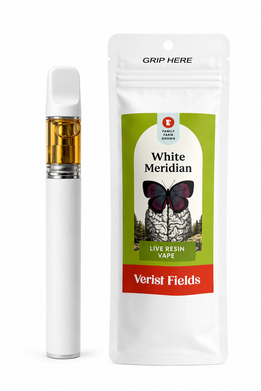 Verist Fields - White Meridian- Live Resin Disposable | Verist Fields | 1g | | 1 ct Main Image