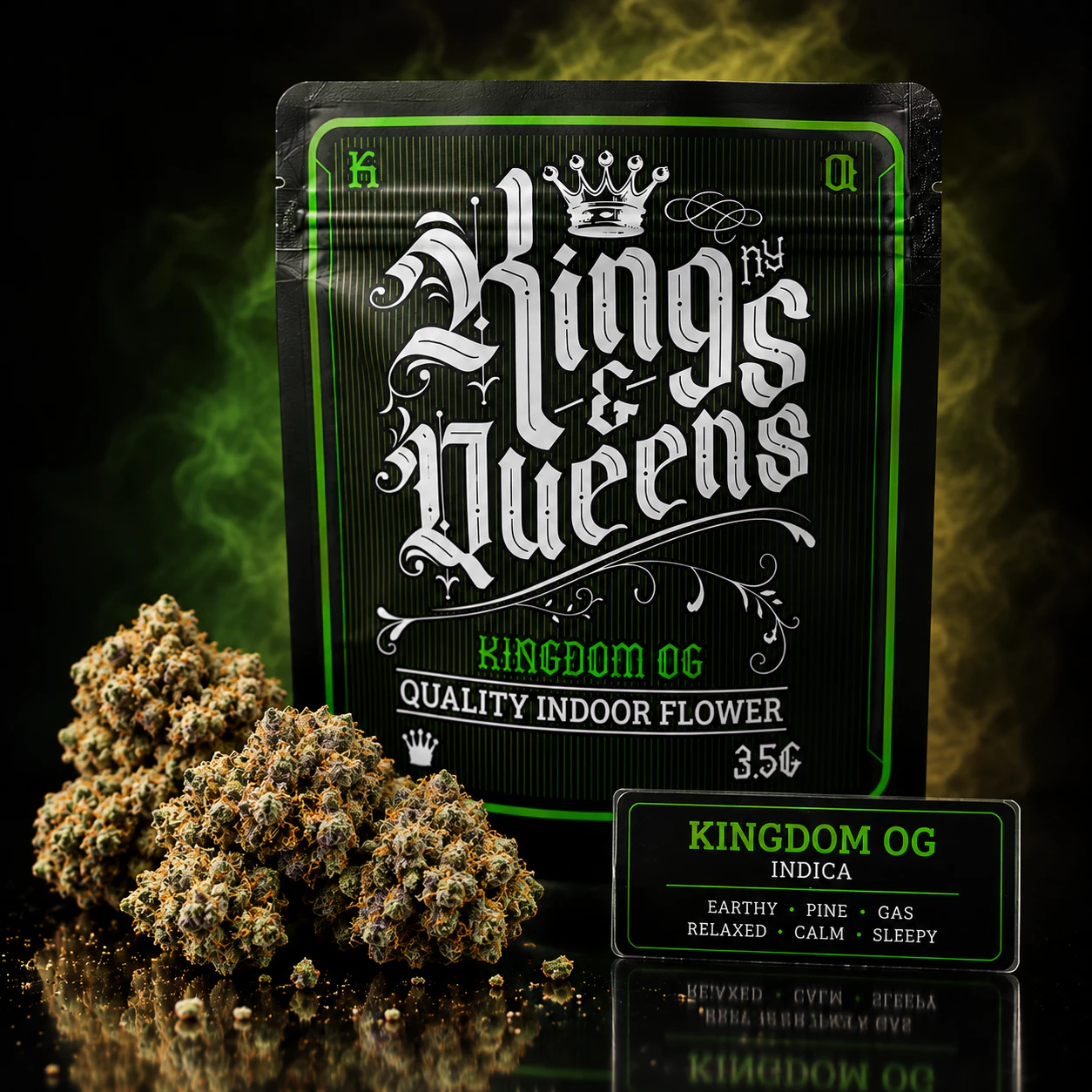 Kings & Queens - Kings & Queens | 3.5g Mylar | Kingdom OG Main Image