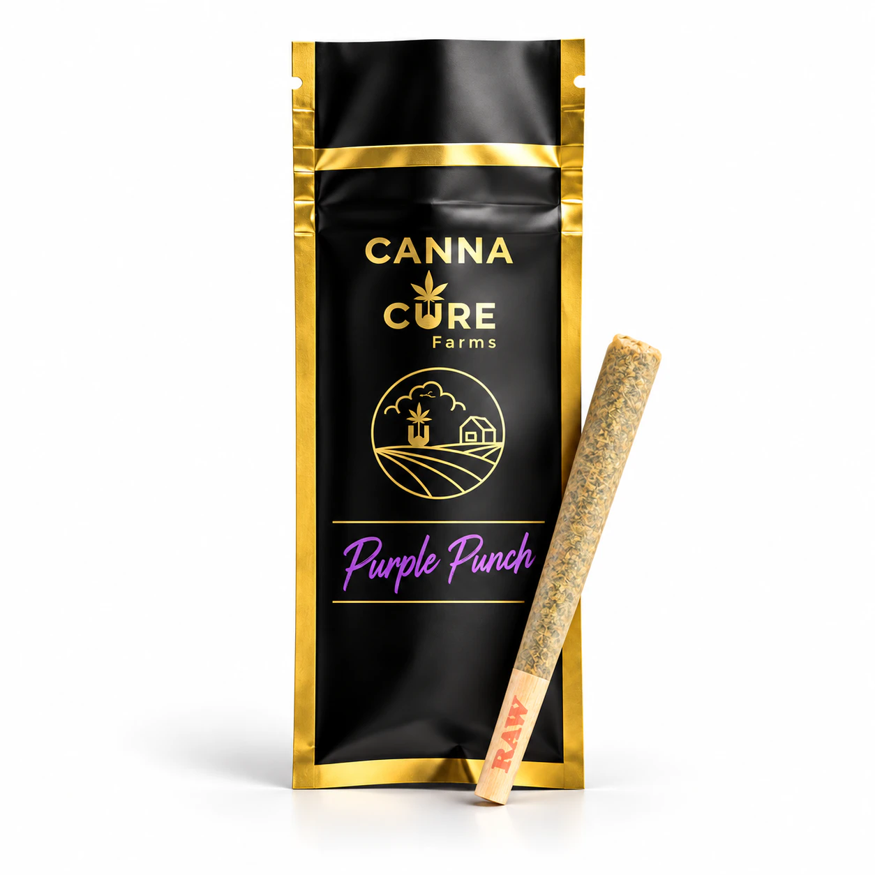 Canna Cure Farms LLC -  Canna Cure | 1g Pre-roll | Purple Punch | Indica-Hybrid Main Image