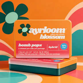 Ayrloom | 5pk - 0.6g Infused Prerolls | Bomb Popz |