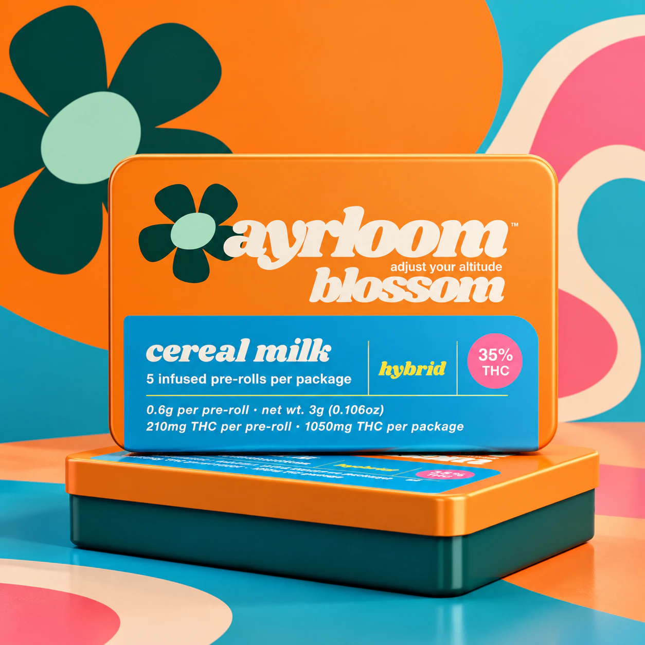 ayrloom - Ayrloom | 5pk - 0.6g Infused Prerolls | Cereal Milk | Hybrid Main Image