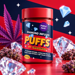 Cannabals | 7pk Puffs - 0.5g Pre Rolls | Purple Haze | Sativa