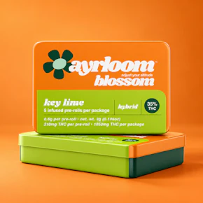 Ayrloom | 5pk - 0.6g Infused Prerolls | Key Lime | Indica-Hybrid