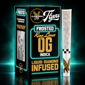 Claybourne Co. Frosted Flyers | 5pk - 0.5g Infused Prerolls | King Louis OG