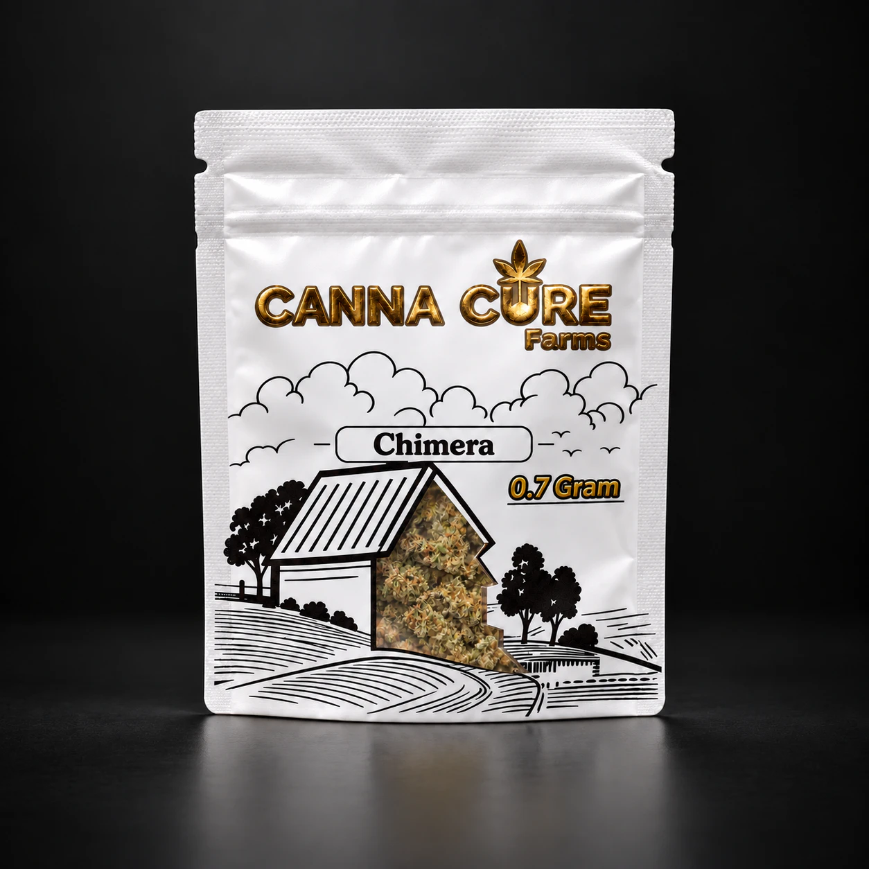 Canna Cure Farms LLC - Canna Cure | 0.7g Mylar Dime Bag | Chimera Main Image